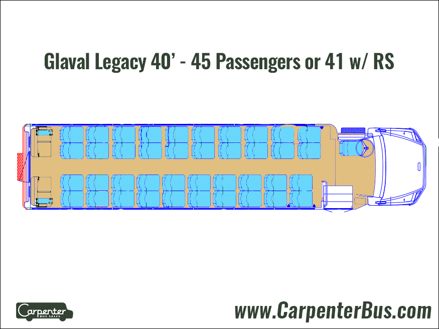 Freightliner Glaval Legacy - Floorplan