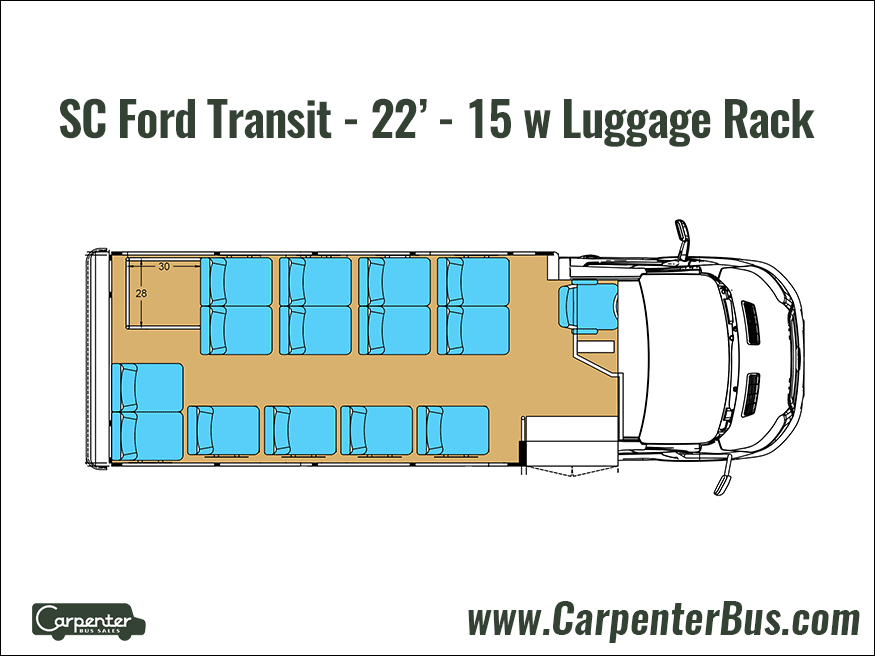 Ford T350 Transit Starlite - Floorplan