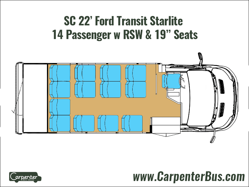 Ford T350 Transit Starlite - Floorplan